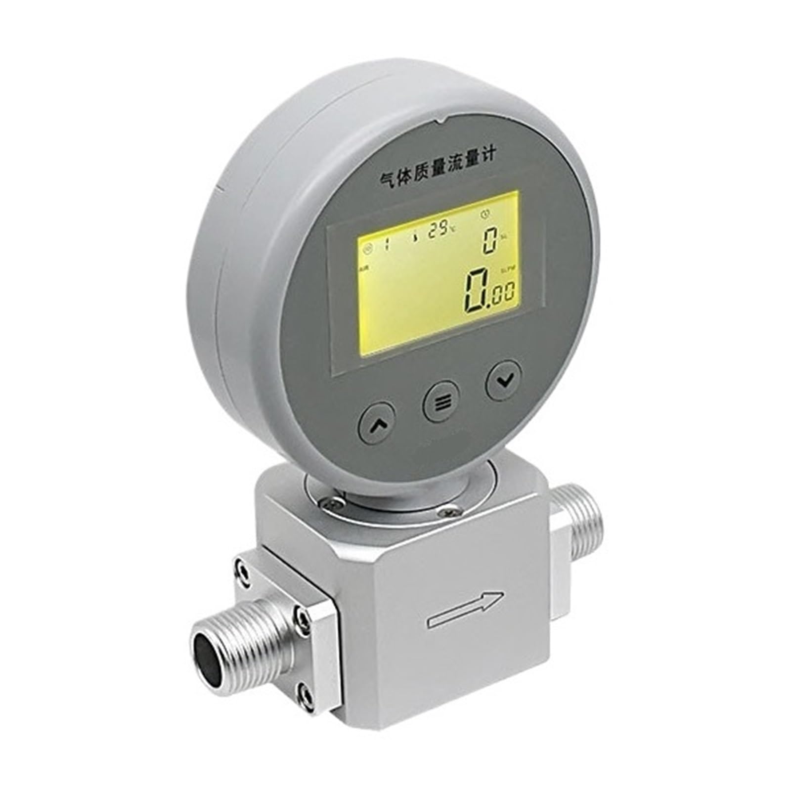 QfUxYYSLD AMS2106R02 CO₂ Gas Mass Flow Meter 1-100L/min Thermal Mass Flow Meter Supports Modbus-RTU