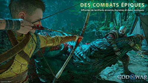 Sony, God Of War Ragnarök PS4, Jeu d'Action-Aventure, Édition Standard, Version Physique avec CD, En Français, 1 joueur, PEGI 18, Pour PlayStation 4