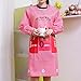 YXDZ Tablier À Manches Longues De Mode pour La Maison De La Cuisine Adulte Blouses Hommes Et Femmes Salopettes Anti-Usure Imperméables Et Anti-Huile Rose