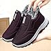 Toumov Womens Winter Snow Boots Warm Fur Lined Ankle Booties Comfortable Slip On Shoes Fashion Anti-Slip Short Boots Comfy Soft Thermal Boot Outdoor Walking Sneakers
