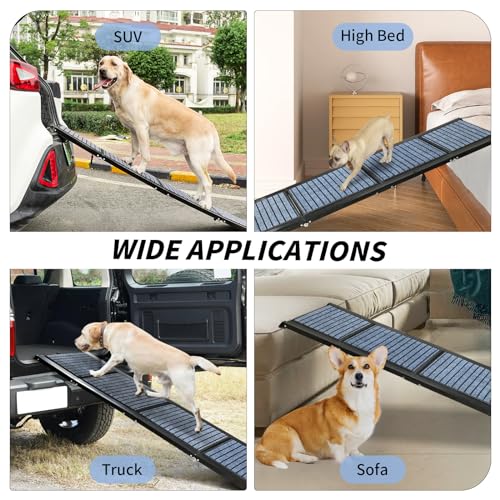 Dog-Car-Ramp-for-Medium-Large-Dogs-XL-Pet-Stairs-Ramp-with-Anti-Slip71x-20-Extra-Long-and-Wide-Dog-Steps-for-Dogs-Up-to-250LBS-for-High-BedTrucksCars-and-SUV - Cucciolini Doodles   Dog-Car-Ramp-for-Medium-Large-Dogs-XL-Pet-Stairs-Ramp-with-Anti-Slip71x-20-Extra-Long-and-Wide-Dog-Steps-for-Dogs-Up-to-250LBS-for-High-BedTrucksCars-and-SUV