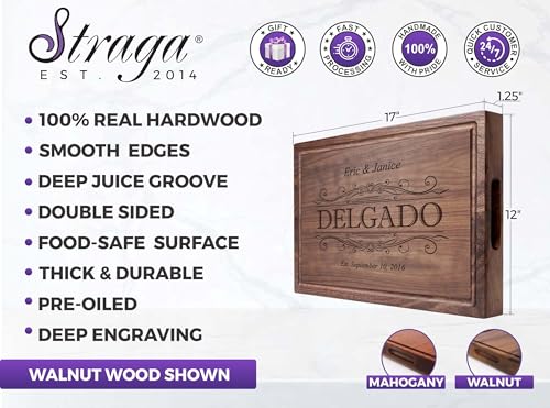 Tabla de cortar rectangular Straga modelo 002, madera dura miniatura 3