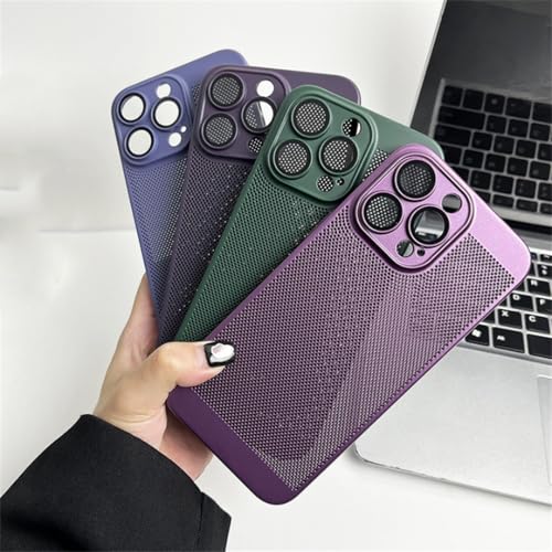 Coque iPhone 16 Pro Max mate et métallique bleue pour un refroidissement optimal - 5