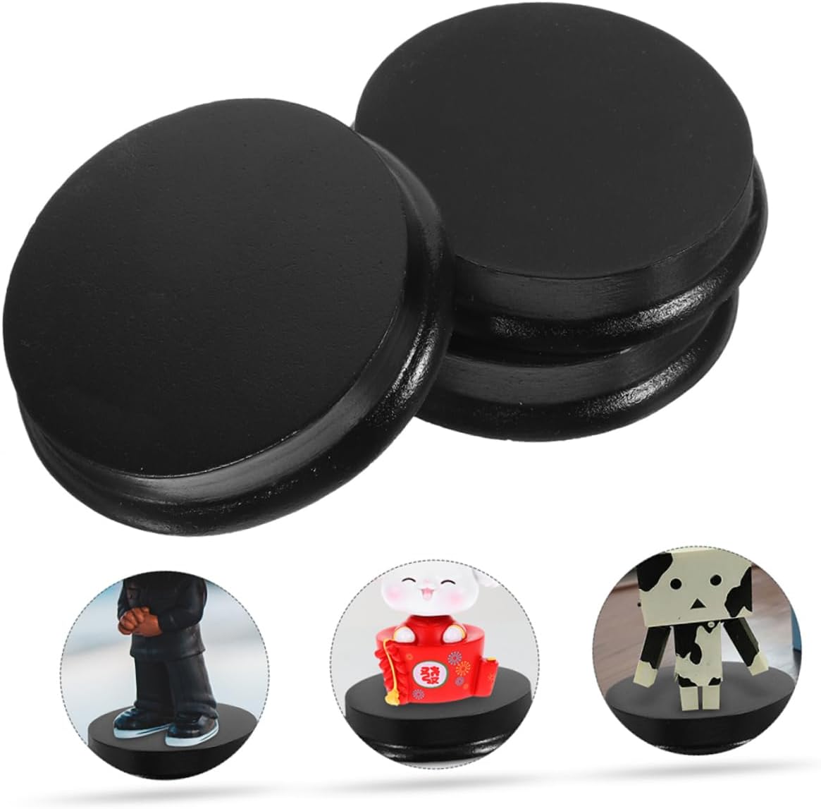 3pcs Wooden Miniature Bases Stands for Display Suitable for Neca Figures