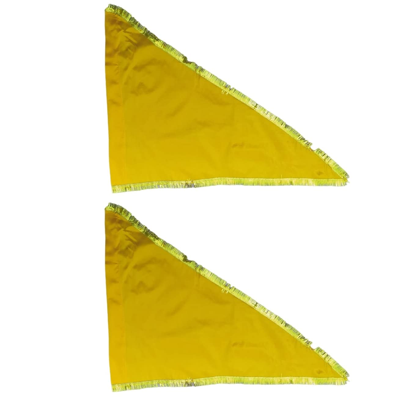 Silky satin Yellow triangle flag (पीला झंडा) dhwaj for temple religious purpose (B0C72W5Q1F) Amazon Price History, Amazon Price Tracker