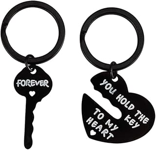 ABOOFAN You Hold The Key to My Heart Couple Keychains for Him and Her Valentine Birthday Gift Keychains for Boyfriend Girlfriend Husband Wife