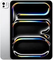 Apple 2024 iPad Pro de 11 polegadas (Wi-Fi, de 256 GB, Vidro convencional) - Prateado (M4)