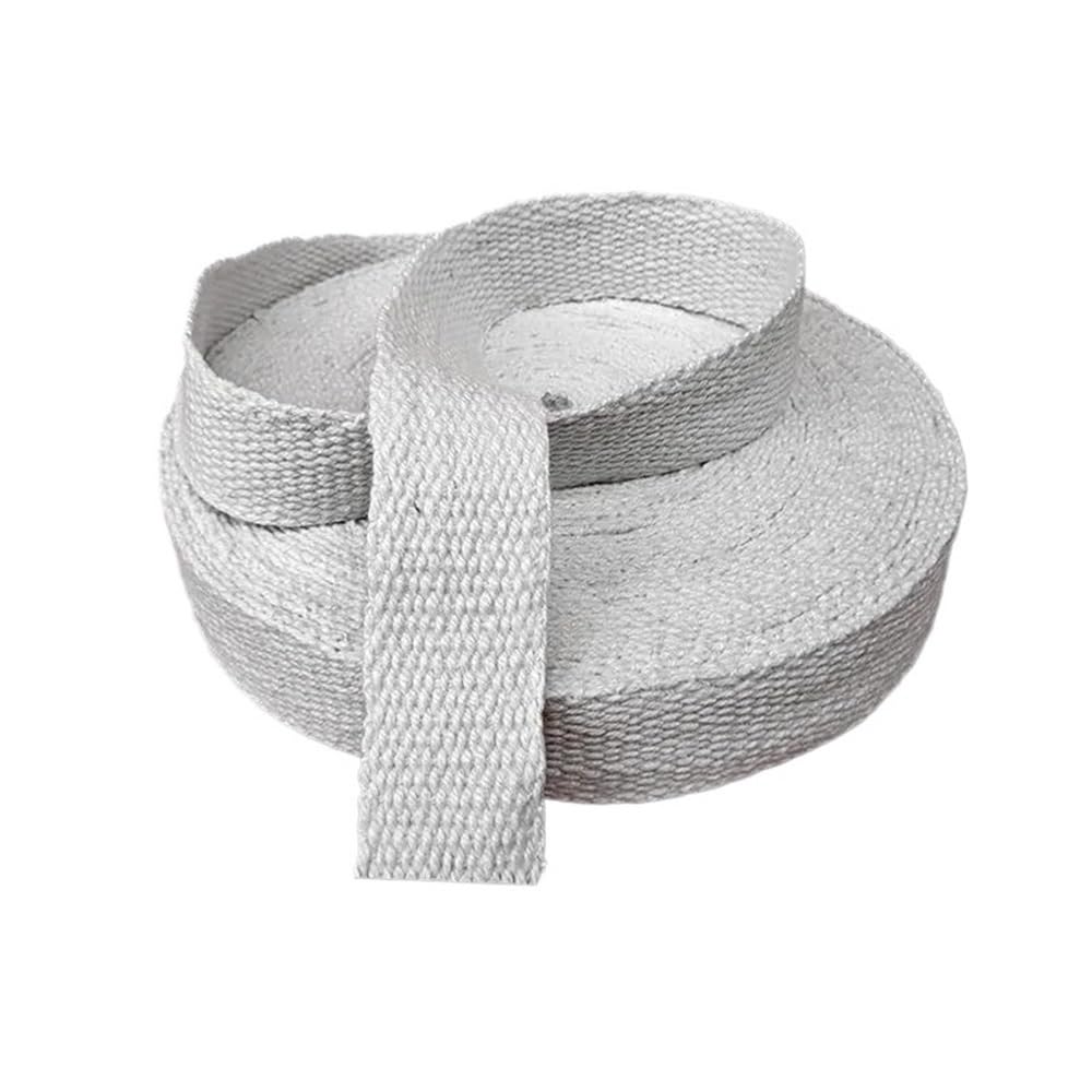 Corda in fibra di vetro per stufe, Corda di tenuta intrecciata in fibra ceramica ad alta temperatura Lunghezza 1M Spessore 3mm Larghezza 3x (30-100) mm | 3x100mm
