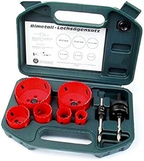 Brüder Mannesmann Werkzeug M44100 Bimetall-Lochsägensatz 8-tlg