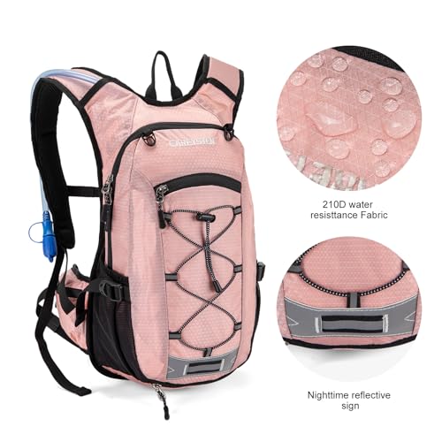Carey STENHydration Backpack Hiking Pack Equipped 2L Water Bag(Pink) - image 4