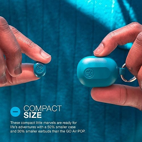 image for JLab JBuds Mini True Wireless Bluetooth Earbuds + Charging Case, Teal,