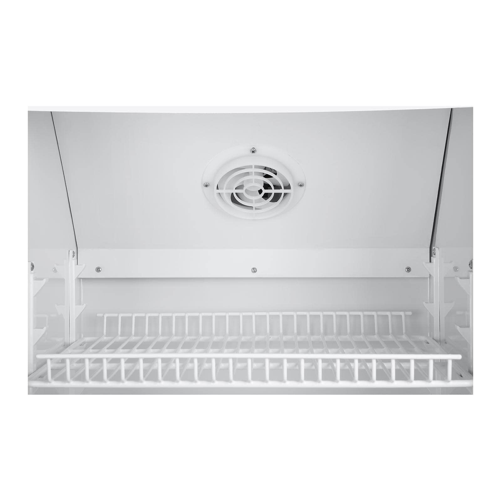 Royal Catering Nevera Expositora Para Bebidas RCGK-W278 (278 L, 210 W, 4 estantes, Puerta de cristal batiente con cerradura, Rango de temperatura 2–8 °C)