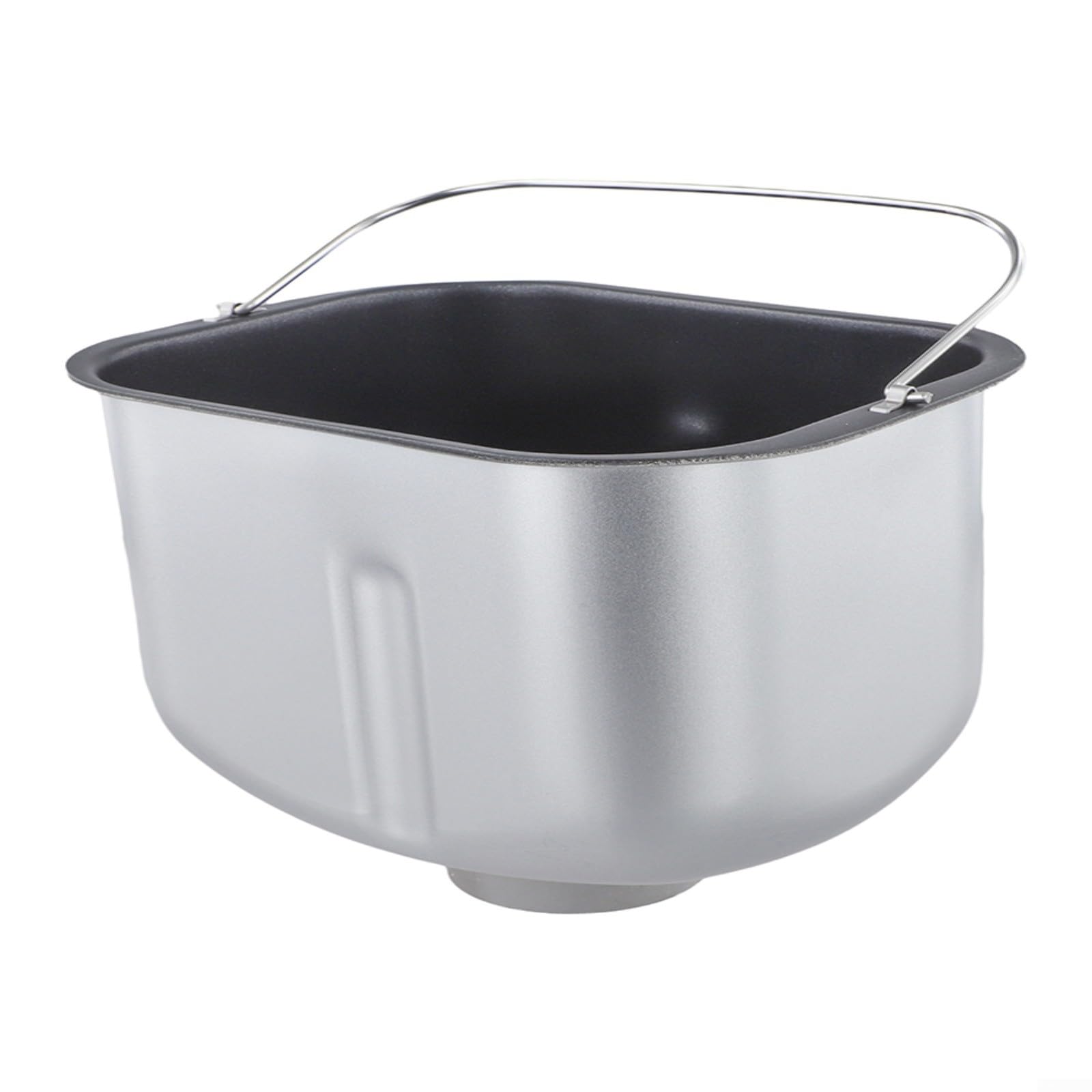 Seau de rechange pour machine à pain, mélangeur en acier inoxydable avec revêtement intérieur antiadhésif, compatible pour pétrir la pâte et la cuisson, pour bol mélangeur robuste en or noir (noir T1)