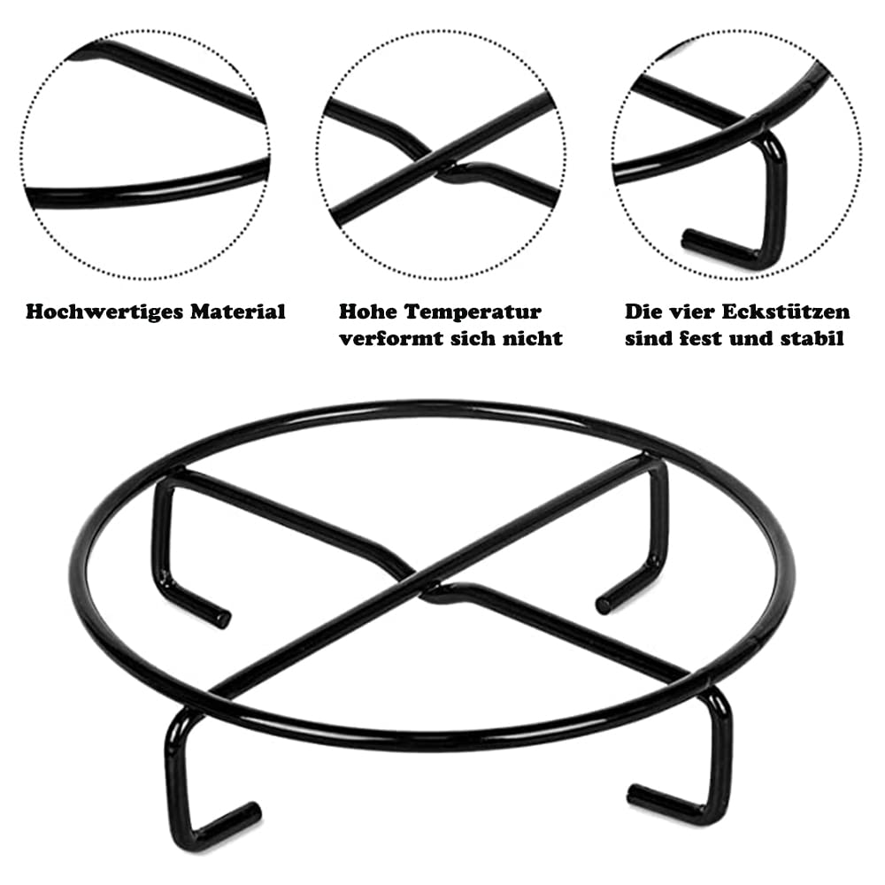 Deckelheber Dutch Oven Griffhaken, 26CM Dutch Haken, Feuertopf Deckelheber, Dutch Untersetzer, Ständer, Untergestell Dutch Oven Zubehör Set