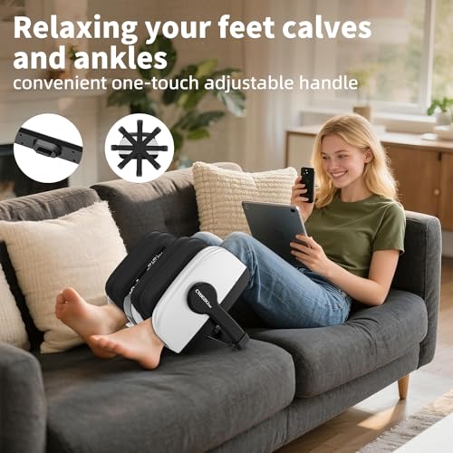 Image of CARESKY Shiatsu Foot Massager with Heat, Deep Kneading Foot Massager for Plantar Fasciitis, Neuropathy, Circulation and Pain Relief, Foot and Calf Massage at Home /Office
