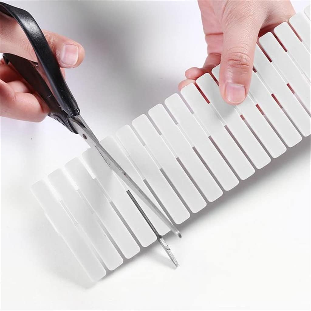 Divisore per cassetti in plastica Regolabile Scaffali Fai-da-Te Combinazione Libera per Uso Domestico Pannello divisorio Strumenti di Divisione salvaspazio (3)