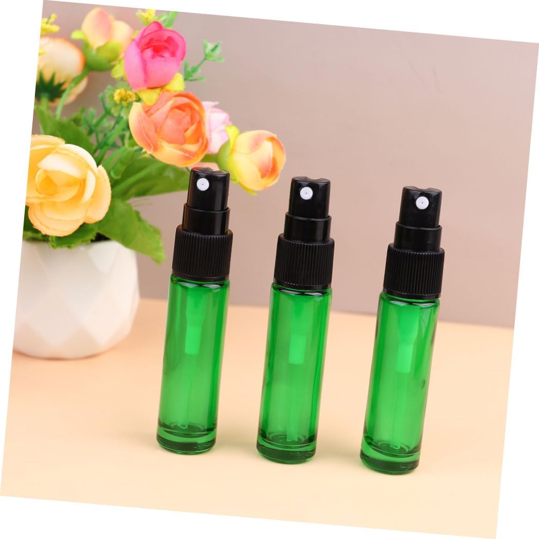 Green Glass Perfume Spray Bottles 20 Pack 10ml for Travel image 4