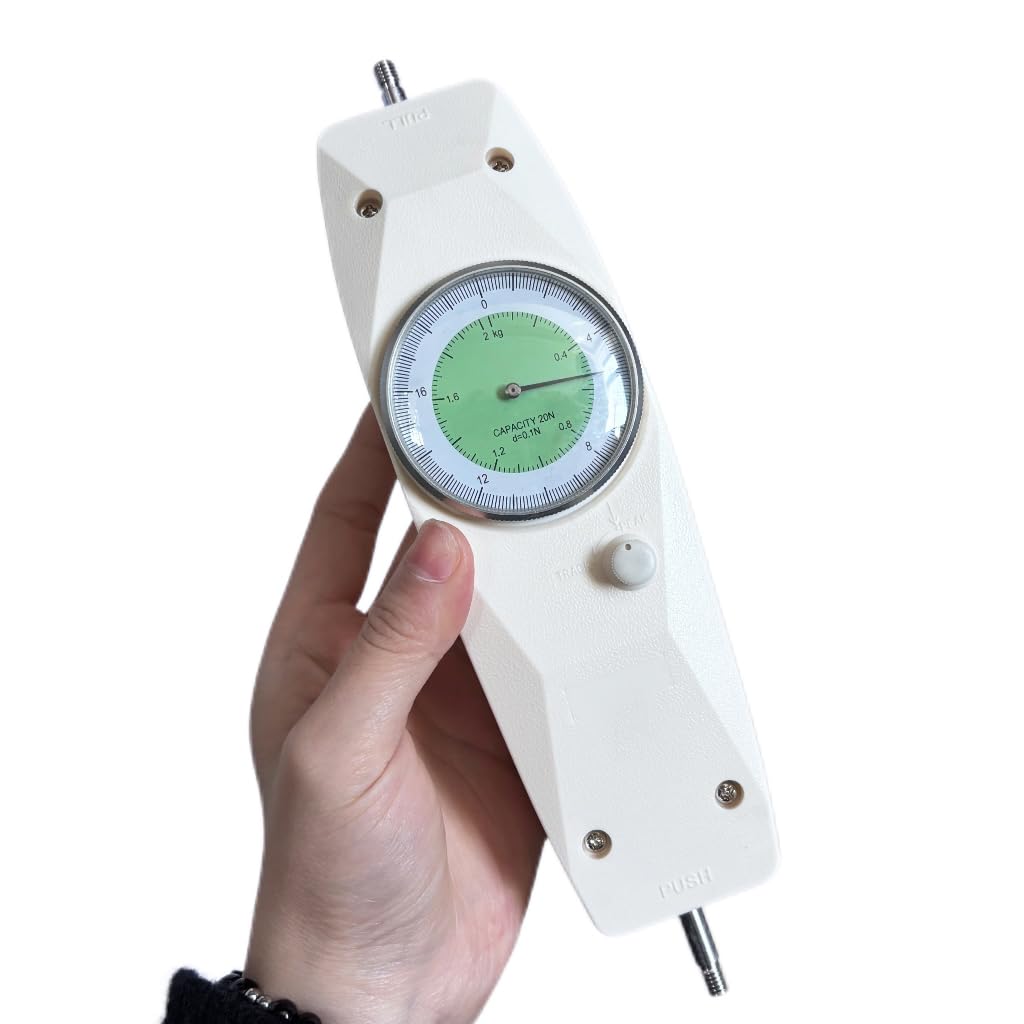 100N Force Gauge Pointer Force Gauge Push Pull Force Tester Meter Measuring Instrument for Electric Appliance Hardware Automobile Parts Light Industry Mechanical Textile