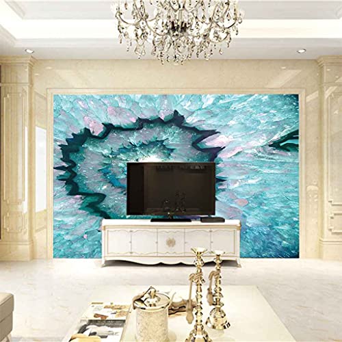 Papier peint canevas paysage de glacier vert fresque murale HD