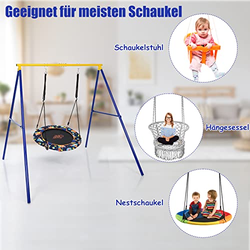 Metall Schaukelgestell Dreamade für Outdoor mit 200 kg Tragkraft