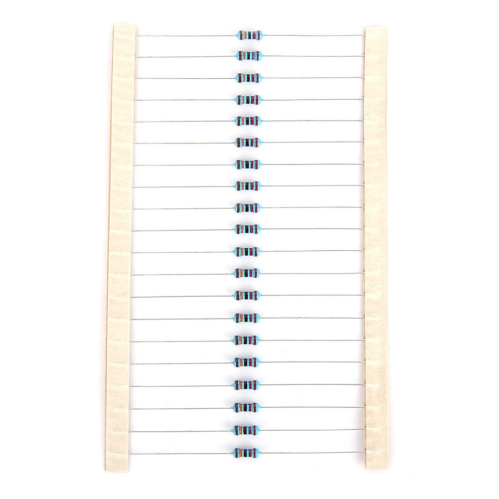 Kit de résistance Film métallique 1/4W 1% 600 Pcs/Lot for les projets d'électronique de construction Replacement resistor