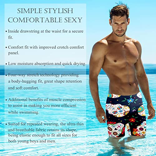 Jammers de natación floral para hombre en talla S con diseño multicolor 3