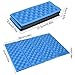 Jauarta Outdoor Foldable Foam Waterproof Garden Cushion Seat Pad Camping Portable Folding Mat (Blue and Black)