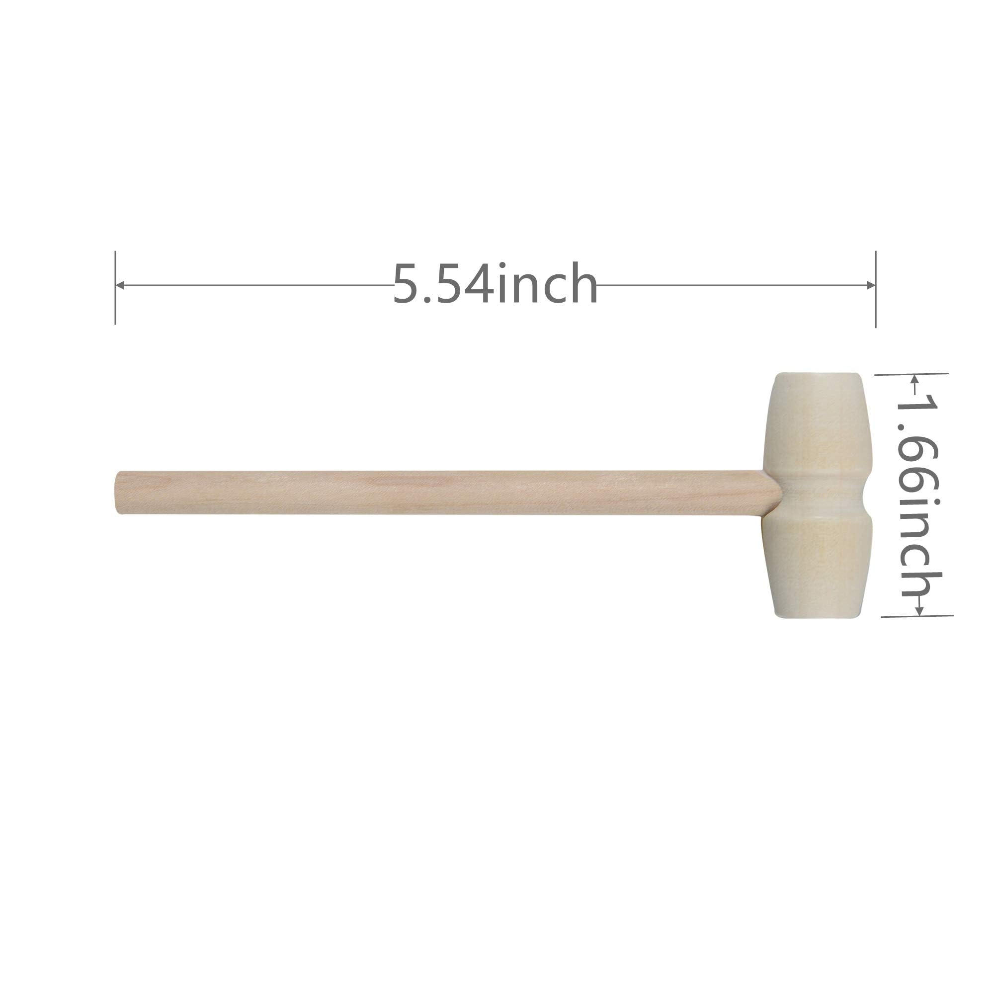 Small Wooden Hammers - 12 Pack for Chocolate & Crafts -2 Small Wooden Hammers - 12 Pack for Chocolate & Crafts -2