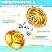 MAGICYOYO N11 Professional Unresponsive Alloy Yoyo Dual Purpose Trick Yo Yo with Responsive Bearing Kit + Bag + Glove +12 Strings - Golden Blue