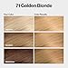 Revlon ColorSilk with Bond Repair Complex, Blonde Permanent Hair Color, 100% Gray Coverage, Ammonia Free Hair Dye, Vegan Keratin, 71 Golden Blonde (Pack of 3)