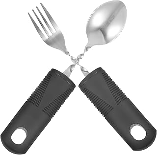 STOBAZA 1satz Adaptive Esshilfen Set Für Senioren Mit Großen Und Für Behinderte Und Personen Mit Eingeschränkter Handfunktion