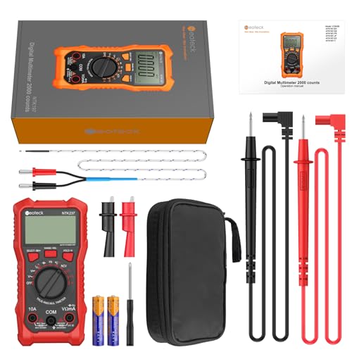 Neoteck Digital Multimeter Voltmeter 2000 Zähler Spannungsprüfer AC/DC Strom Spannung Widerstand...