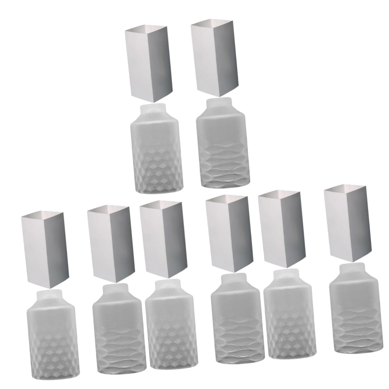 SHINEOFI 8 Juegos molde de silicona para velas moldes artesanales para velas moldes de cera para velas candle mold moldes de silicona para el hogar Moldes de vela de bricolaje gel de sílice