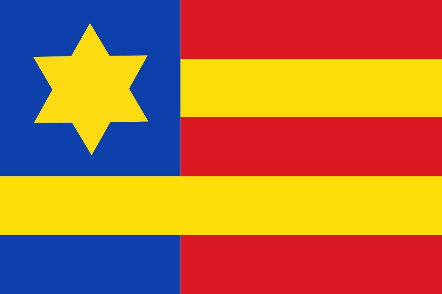 Grand drapeau Koudum vlag style paysage pour vos fêtes locales