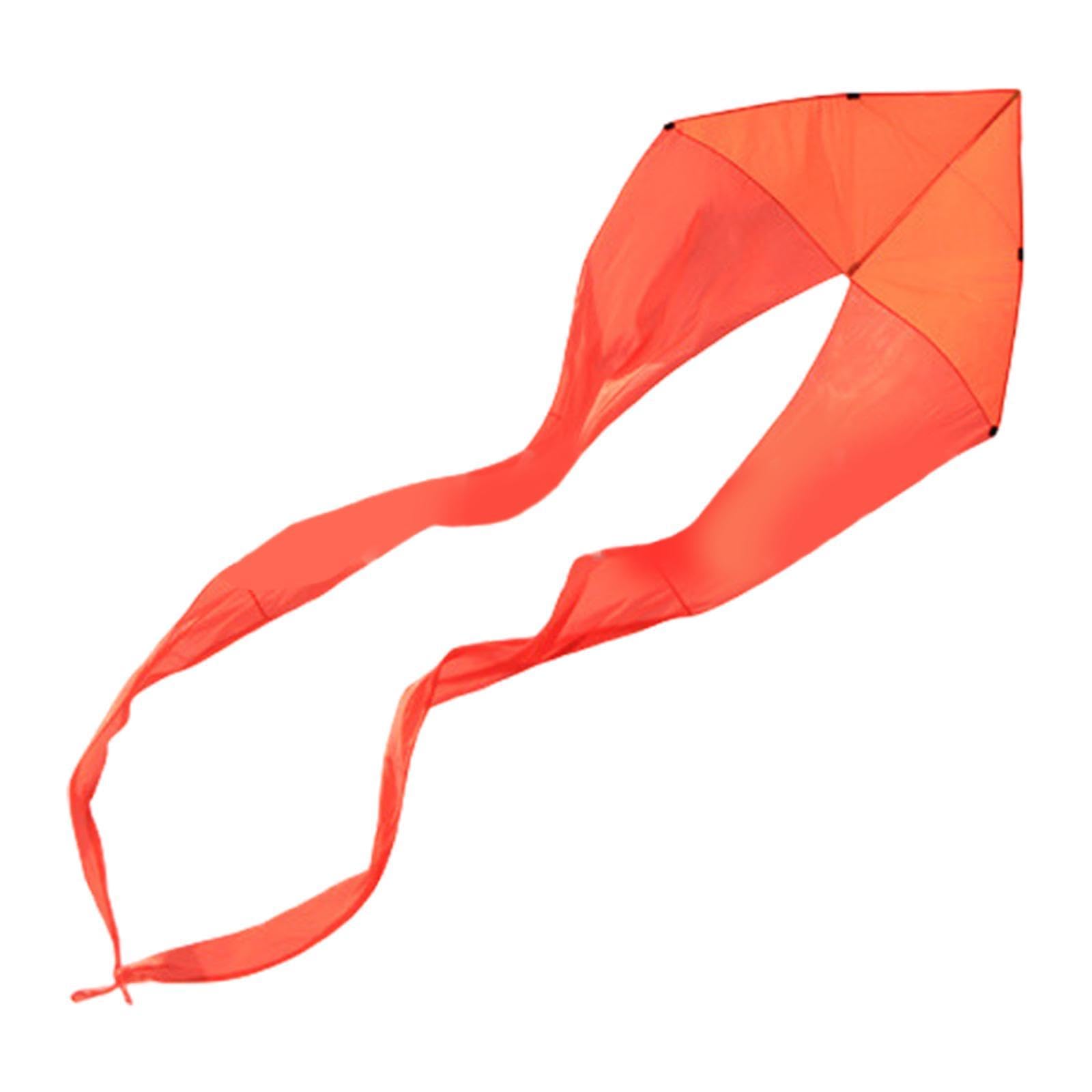 rockible Triangle Kite Outdoor Spielzeug tränenresistente Faltbare Flugspielzeug Kite für Beach Park Geburtstag Geschenk Hinterhof Anfänger Anfänger, Orange