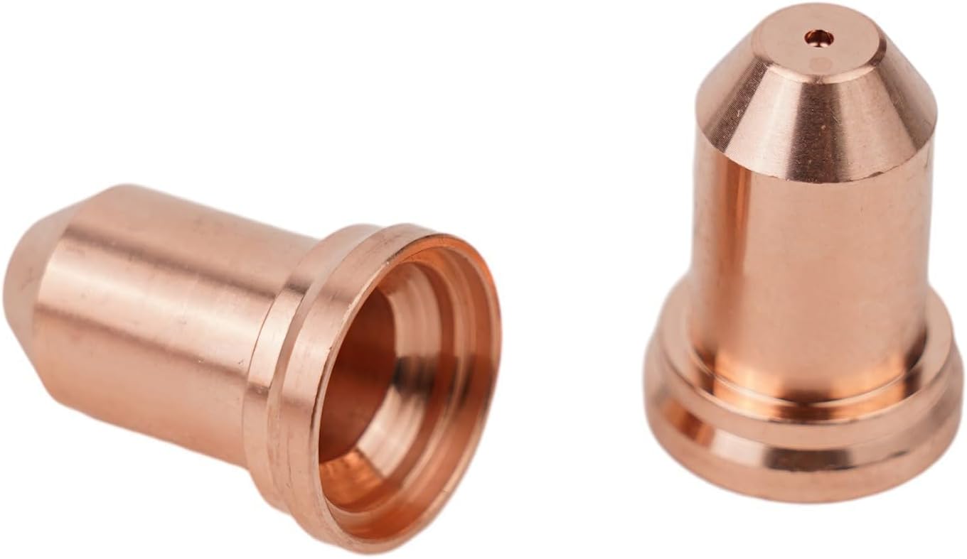 60PCS PT-80 PT80 IPT-80 Plasma Cutter Torch Electrode, 1.0mm Tips 52558 and 51311.10 Nozzle, Plasma Cutting Torch Electrode Consumables, Plasma Cutting Equipment Accessory Consumables Plasma