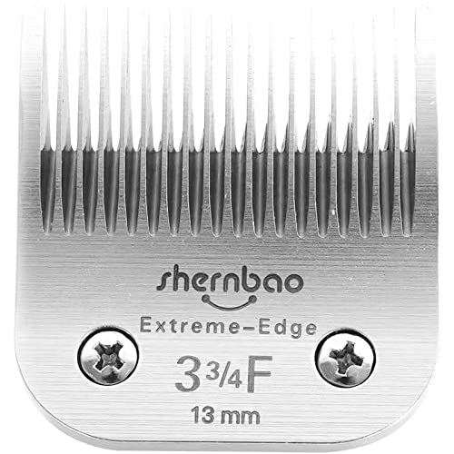 shernbao Extreme-Edge Series Pet Clipper Blade, Made of Japanese High-Carbon Steel Mixing Trace Amounts of Chrome-Vanadium (Crm65), Compatible with Most Andis, Oster, Wahl A5 Clippers
