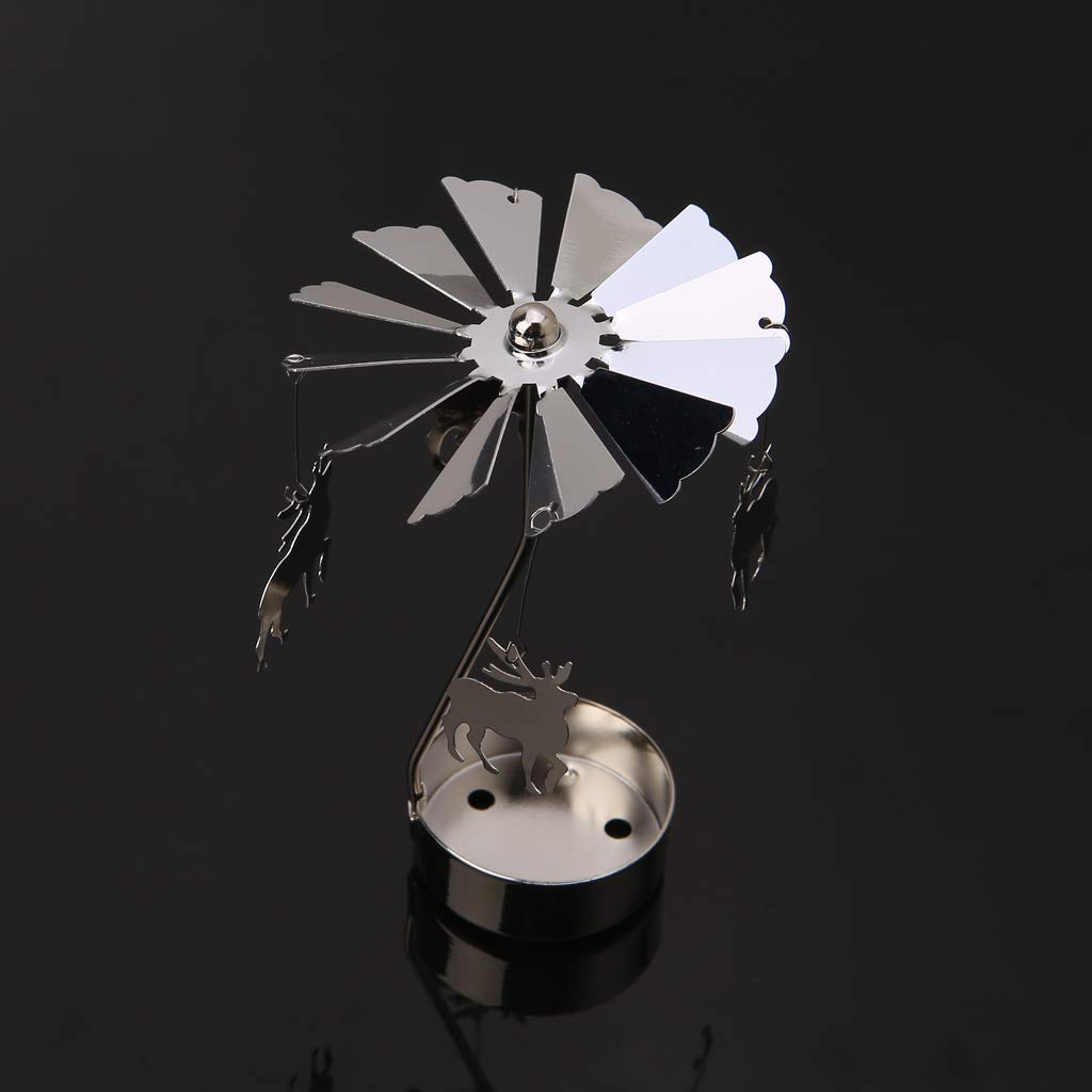 Rotary Holder Candleholder Metal Tea Light Stand for Wedding Home Table Decor Holiday Favor Holder Centerpieces for Dining Room Table