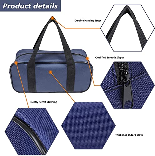 Small Tool Bag, 2 Pcs Tool Pouch Bag, Wide Open Mouth Small Tool Box Organisers, Water-resistant Muti-Purpose Tote Tool Bags, Heavy Duty Toolbag for Tools Storage, Tool Gifts for Men (Blue + Black) 4 Small Tool Bag, 2 Pcs Tool Pouch Bag, Wide Open Mouth Small Tool Box Organisers, Water-resistant Muti-Purpose Tote Tool Bags, Heavy Duty Toolbag for Tools Storage, Tool Gifts for Men (Blue + Black) - Image 4