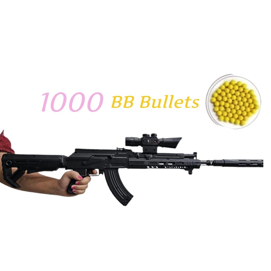TILLU TIM TIM TOYS Assault 90CM AK47 Toy Gun with 1000 BB Bullets
