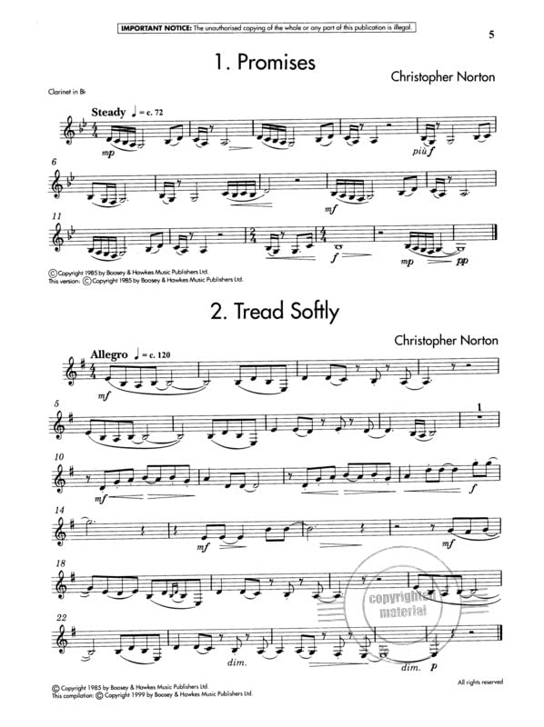 The Microjazz Clarinet Collection 2      Sheet music – February 17, 2017