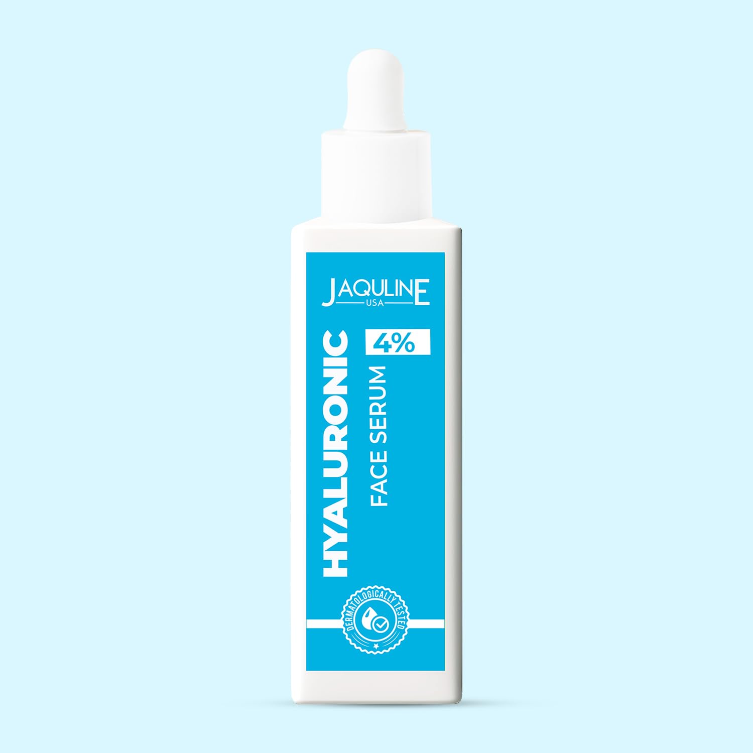 Jaquline USA Face Serum 4% Hyaluronic Acid|For Plump Glowing Skin|Reduces Fine Lines| Provides Smooth Skin| Face Serum- 30ml