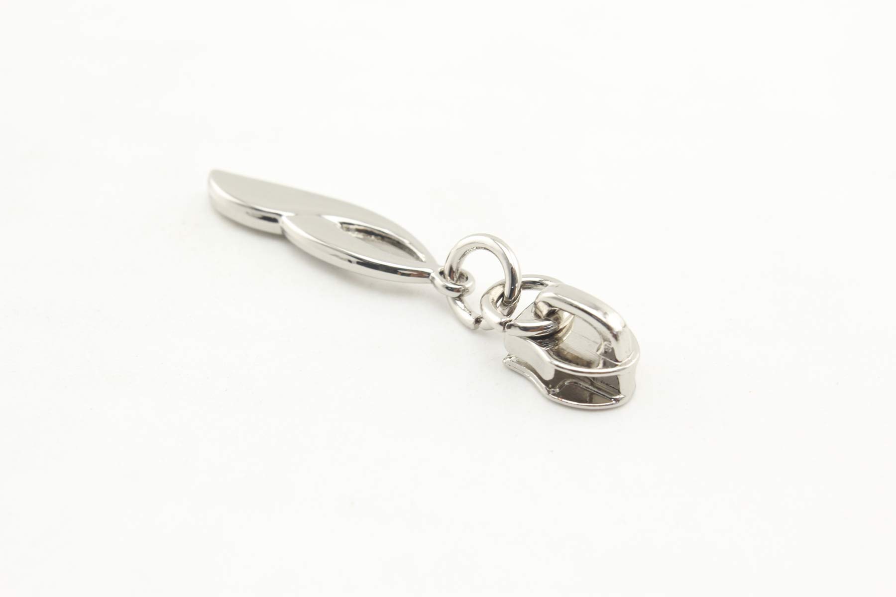 #3 Size 3 Zipper Slider with Pull Charm for Metal Teeth Zipper Replacement Parts Zipper Repair zinc Alloy 12 Pieces per lot H55