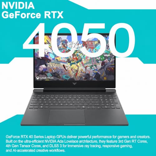 Image of HP Victus Gaming Laptop 15.6 inch FHD IPS 144Hz AMD Ryzen 7 7445HS (>i7-1255U), 64GB DDR5 RAM, 2TB NVMe SSD, GeForce RTX 4050 6GB, Backlit, Type-C, WI-FI 6E, B&O Fast Charge, Windows 11