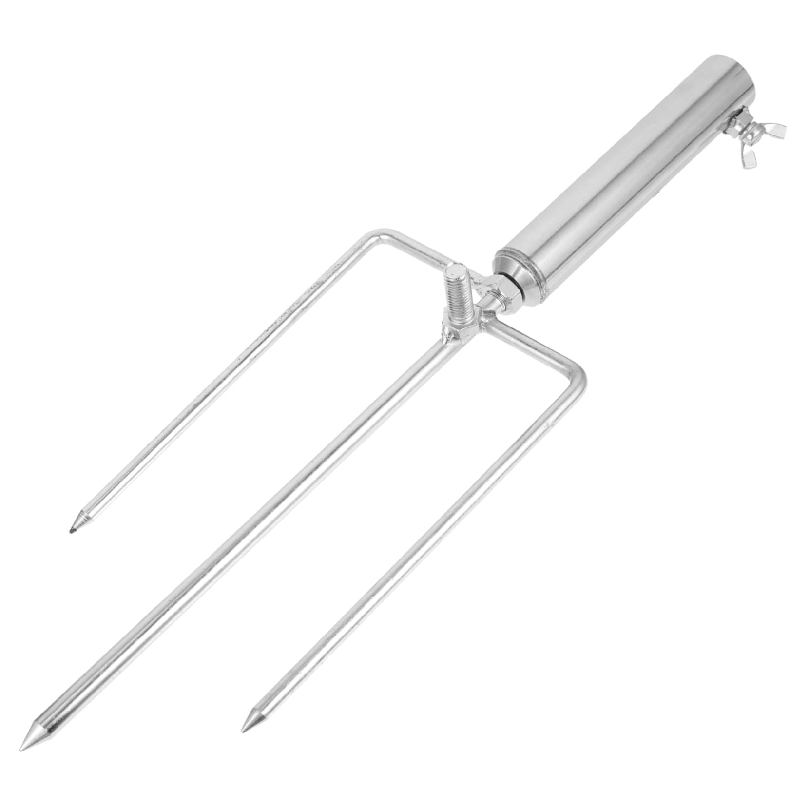 Ancrage pour Parasol de Plage en Acier Inoxydable Argenté, Portable