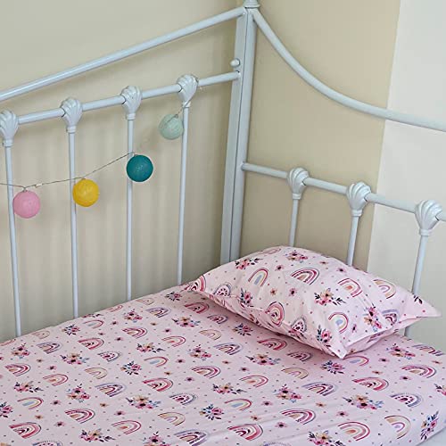 Image of ALVABABY Toddler Pillowcases Stretchy Soft Fit 13 inchx 18 inch or 12 inchx16 inch Kids Pillow Cover Envelope 2 Pack for Girl Boy Travel