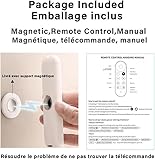 JWEI Remote Control for Google Chromecast, Streaming Entertainment with Voice Search - Watch 4K HDR Movies/Shows/Live TV (Remote Only) - Snow - Image 2