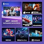 Hisense 65" Class QD7 Series Mini-LED 4K UHD Smart Fire TV (65QD7QF, 2025 Model) - QLED, HDR10+, Dolby Vision, Dolby Atmos, Game Mode Plus, ALLM, Alexa Built in with Voice Remote, Streaming TV, Black - Image 3