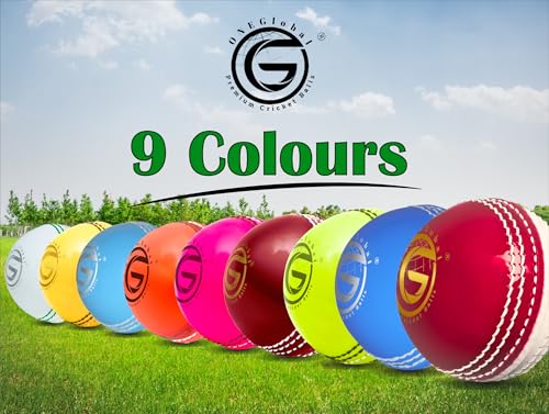 Image of Soft Rubber Cricket Ball for Practice | Outdoor & Indoor Practice Cricket Ball with Core & Stitched Seam | Realistic Feel, True Bounce & Swing for Practice, Honing Skills & Family Fun