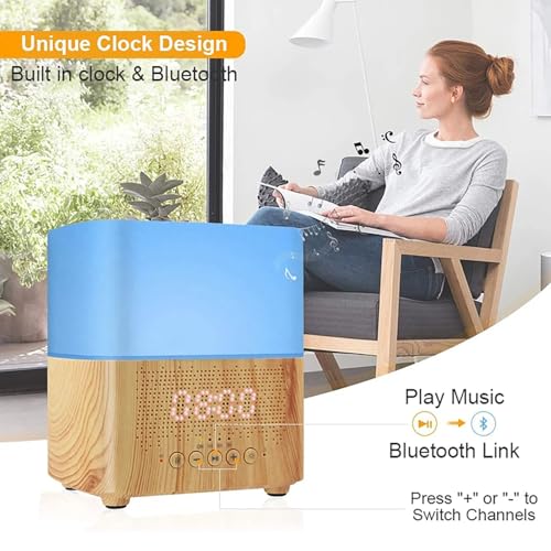 Diffuseur d'huiles essentielles design avec enceinte et LED